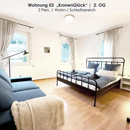 3 Apartments Fuer 2-12 Gaeste In Bad Wildbad, 10 Min Zur Sommerbergbahn Apartment
