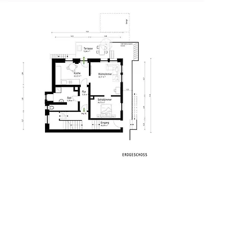 3 Apartments Fuer 2-12 Gaeste In Bad Wildbad, 10 Min Zur Sommerbergbahn Apartment *