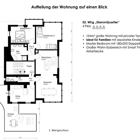 3 Apartments Fuer 2-12 Gaeste In Bad Wildbad, 10 Min Zur Sommerbergbahn Apartment *