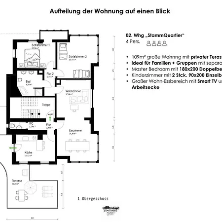 3 Apartments Fuer 2-12 Gaeste In Bad Wildbad, 10 Min Zur Sommerbergbahn